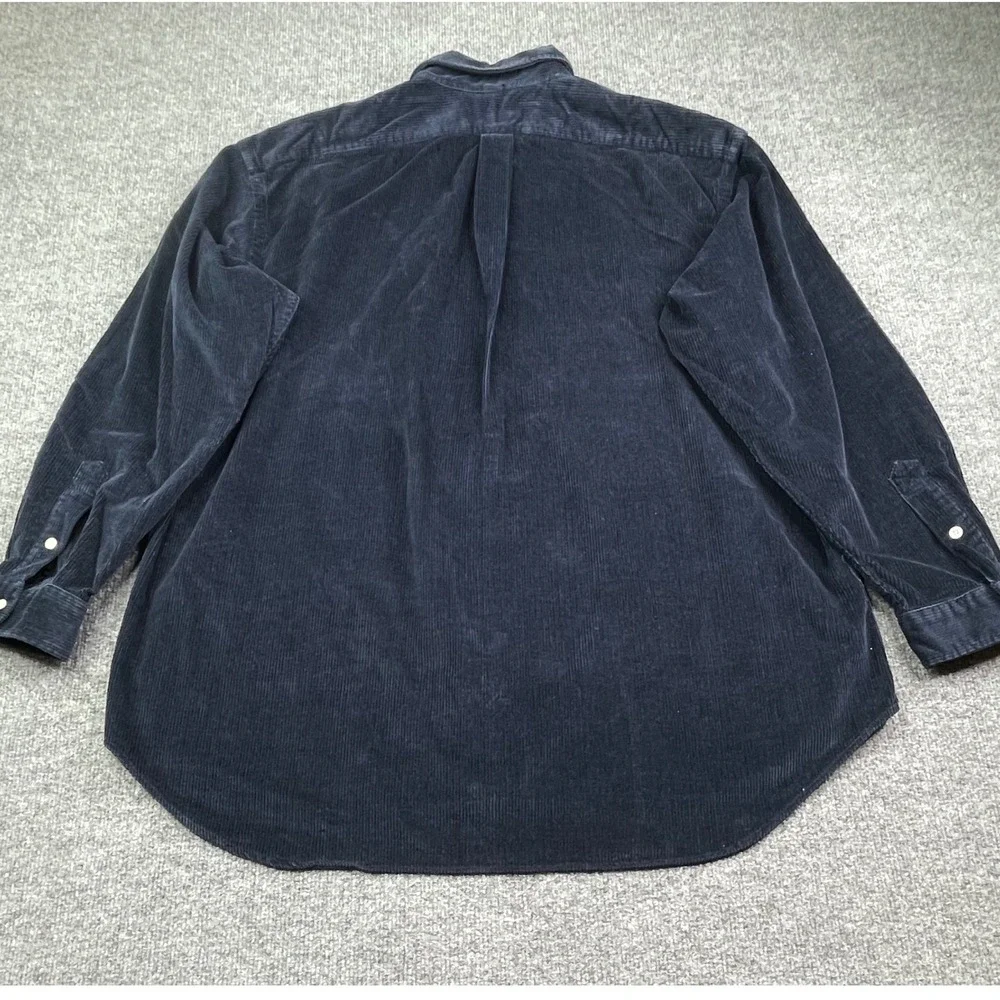 Polo Ralph Lauren Button Down Mens XXL Navy‎ Blue Corduroy The Blaire Shirt